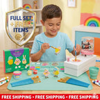 Amazing Painting & Rinsing Station - With Brush Rinser & 20 Pcs Brush Set