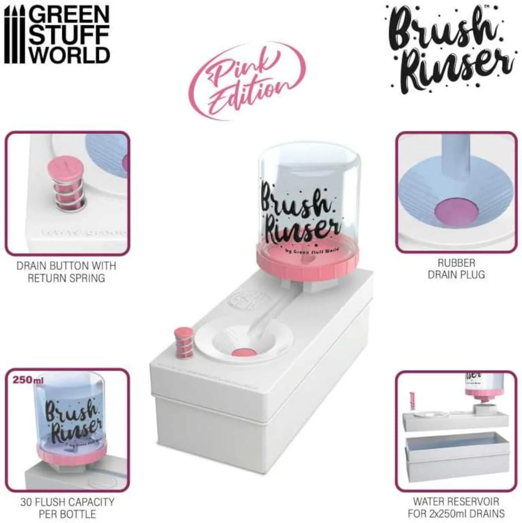 Amazing Painting & Rinsing Station - With Brush Rinser & 20 Pcs Brush Set