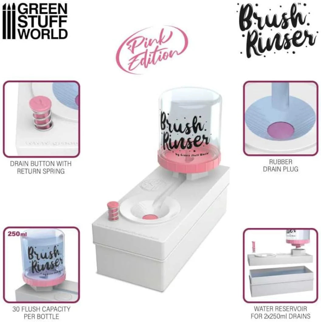 Amazing Painting & Rinsing Station - With Brush Rinser & 20 Pcs Brush Set