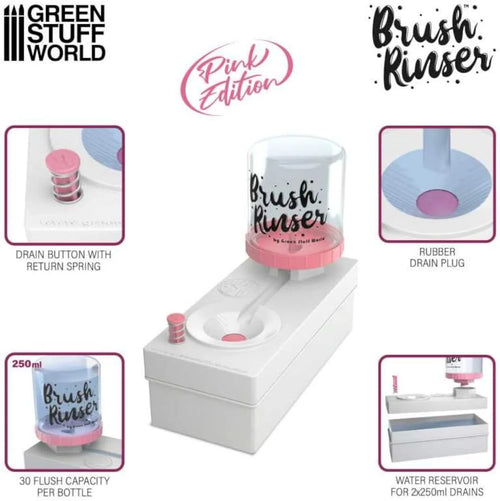 Amazing Painting & Rinsing Station - With Brush Rinser & 20 Pcs Brush Set