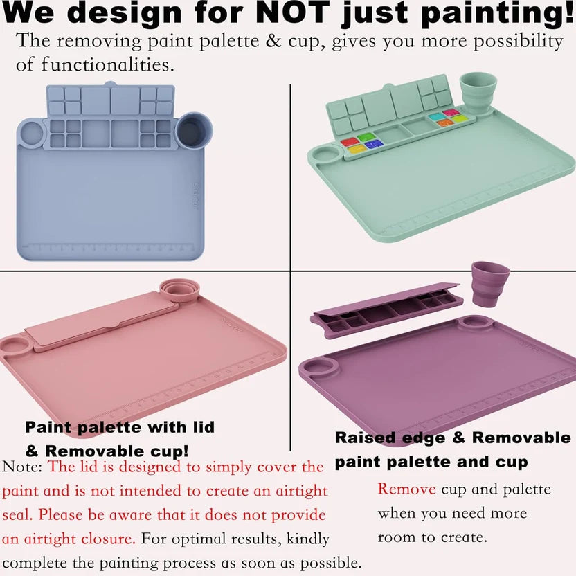 Amazing Painting & Rinsing Station - With Brush Rinser & 20 Pcs Brush Set