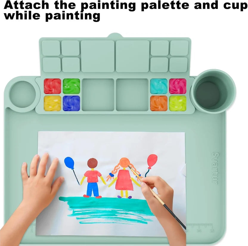 Amazing Painting & Rinsing Station - With Brush Rinser & 20 Pcs Brush Set