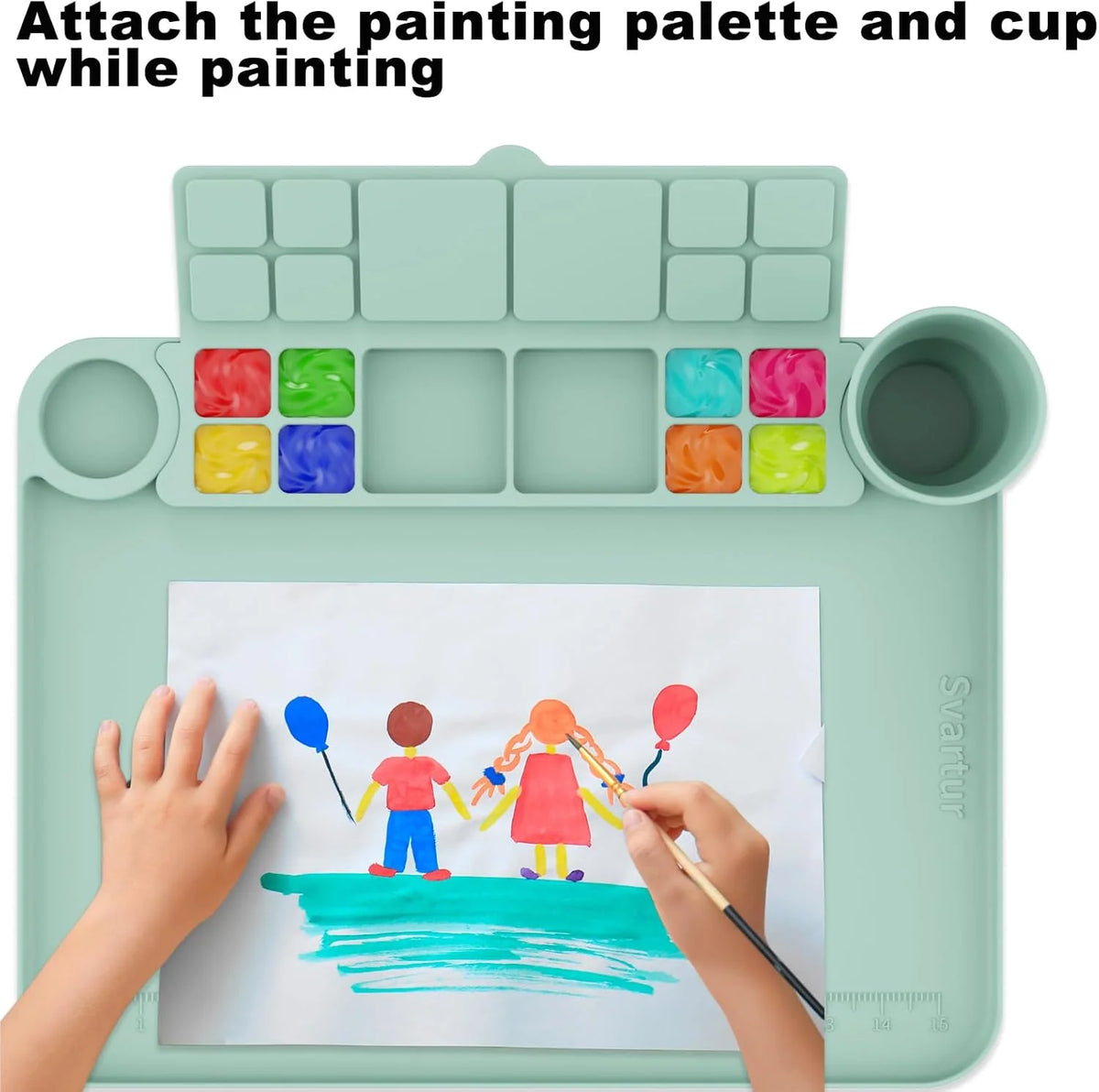 Amazing Painting & Rinsing Station - With Brush Rinser & 20 Pcs Brush Set