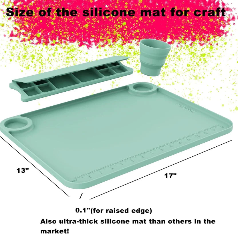 Amazing Painting & Rinsing Station - With Brush Rinser & 20 Pcs Brush Set