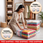 Space-saving vacuum bag without the use of a pump | Buy 1 Get 1 FREE