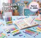 Glitter Gel Pen Set | Pack of 24