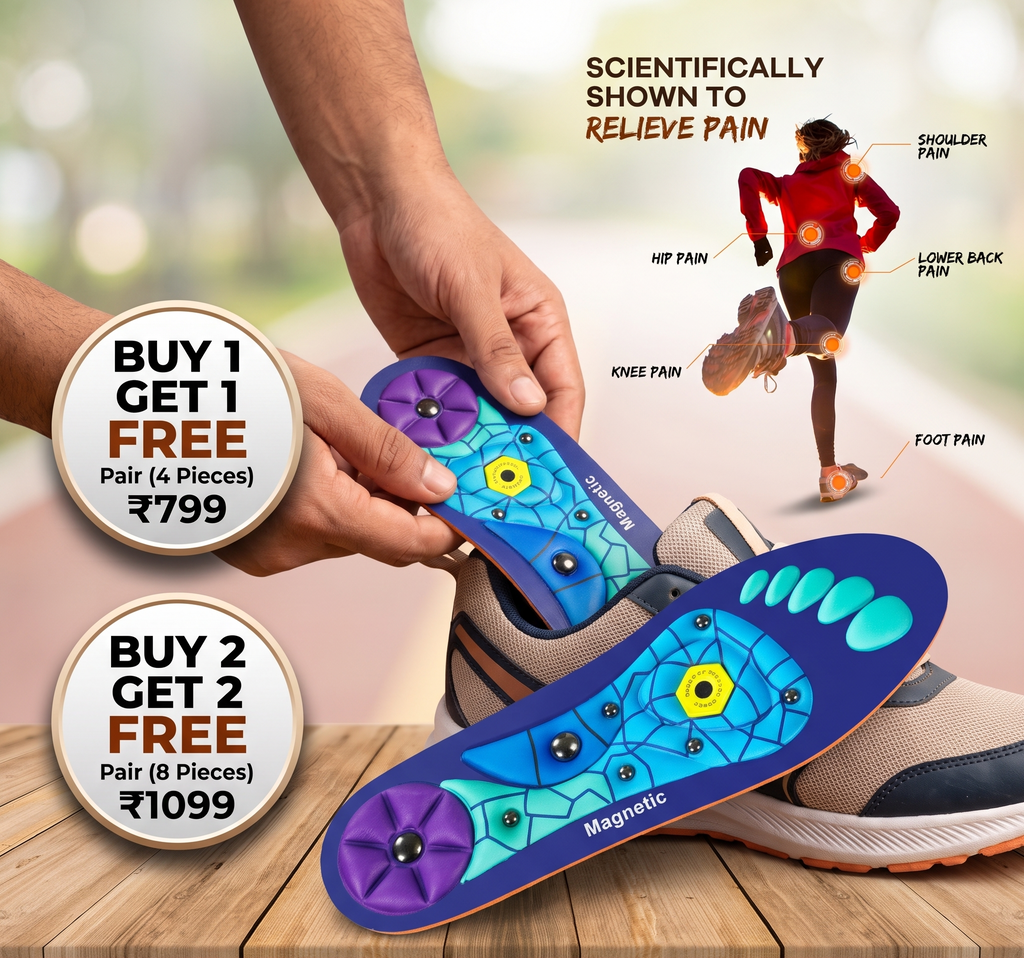 Magnetic Relief Insoles | Buy 1 Get 1 Pair FREE