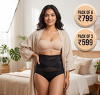High-Waist Cross Tummy Control Panties | Pack of 6
