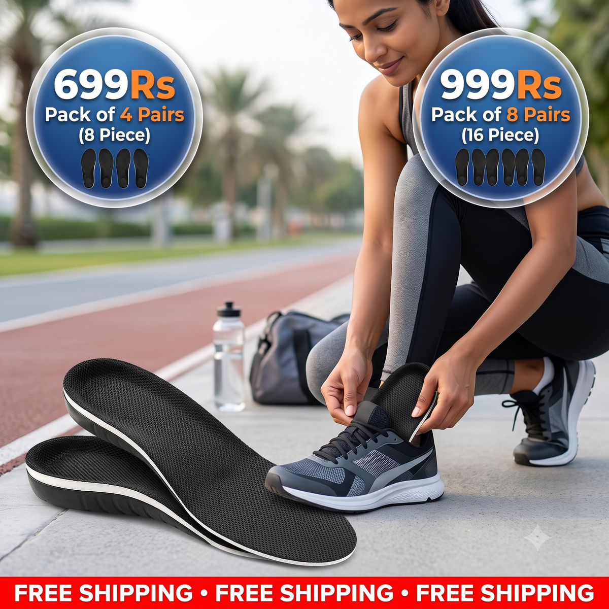 Sports Insole with arch support | Comfortable & Orthopedic