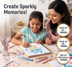 Glitter Gel Pen Set | Pack of 24