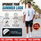 Men's Summer T-Shirt & Shorts Two-Piece Set