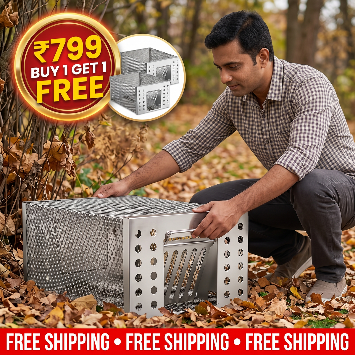 Humane Live Catch & Release Mouse Trap | Buy 1 Get 1 FREE