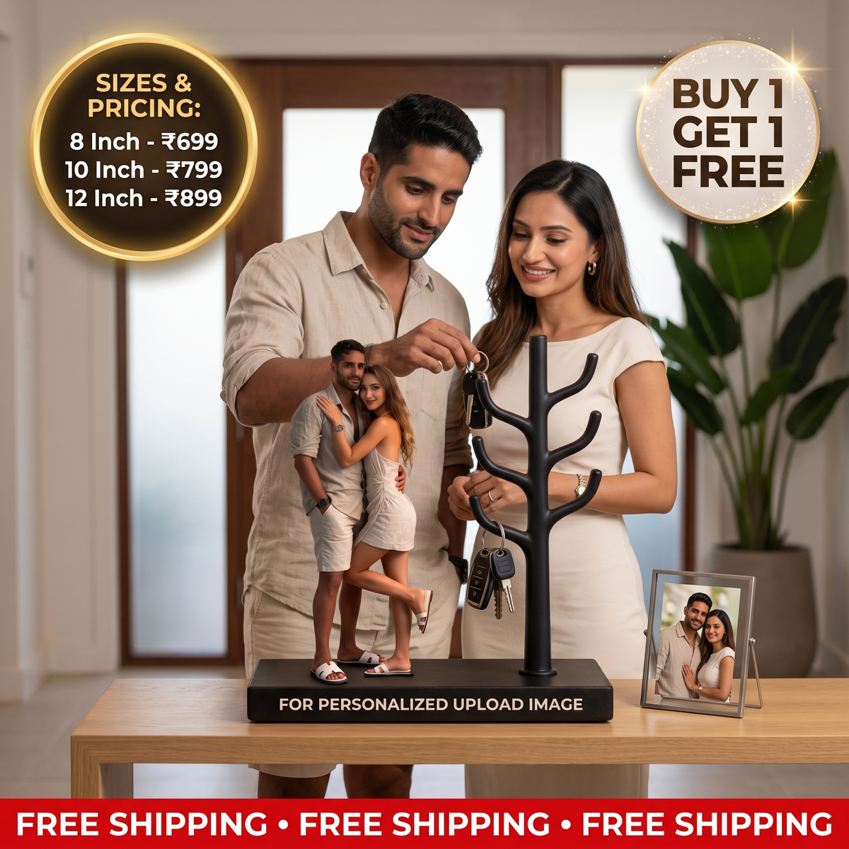 Personalized Realistic Style Hook Desk Decor | Buy 1 Get 1 FREE
