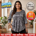 Women’s Paisley Print Relaxed Top | Relaxed Fit