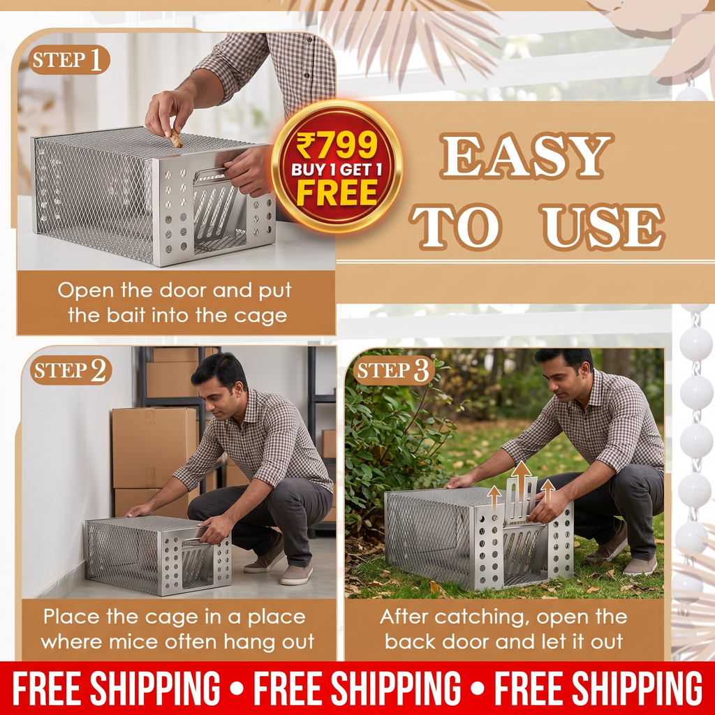 Humane Live Catch & Release Mouse Trap | Buy 1 Get 1 FREE
