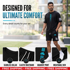 Men's Summer T-Shirt & Shorts Two-Piece Set