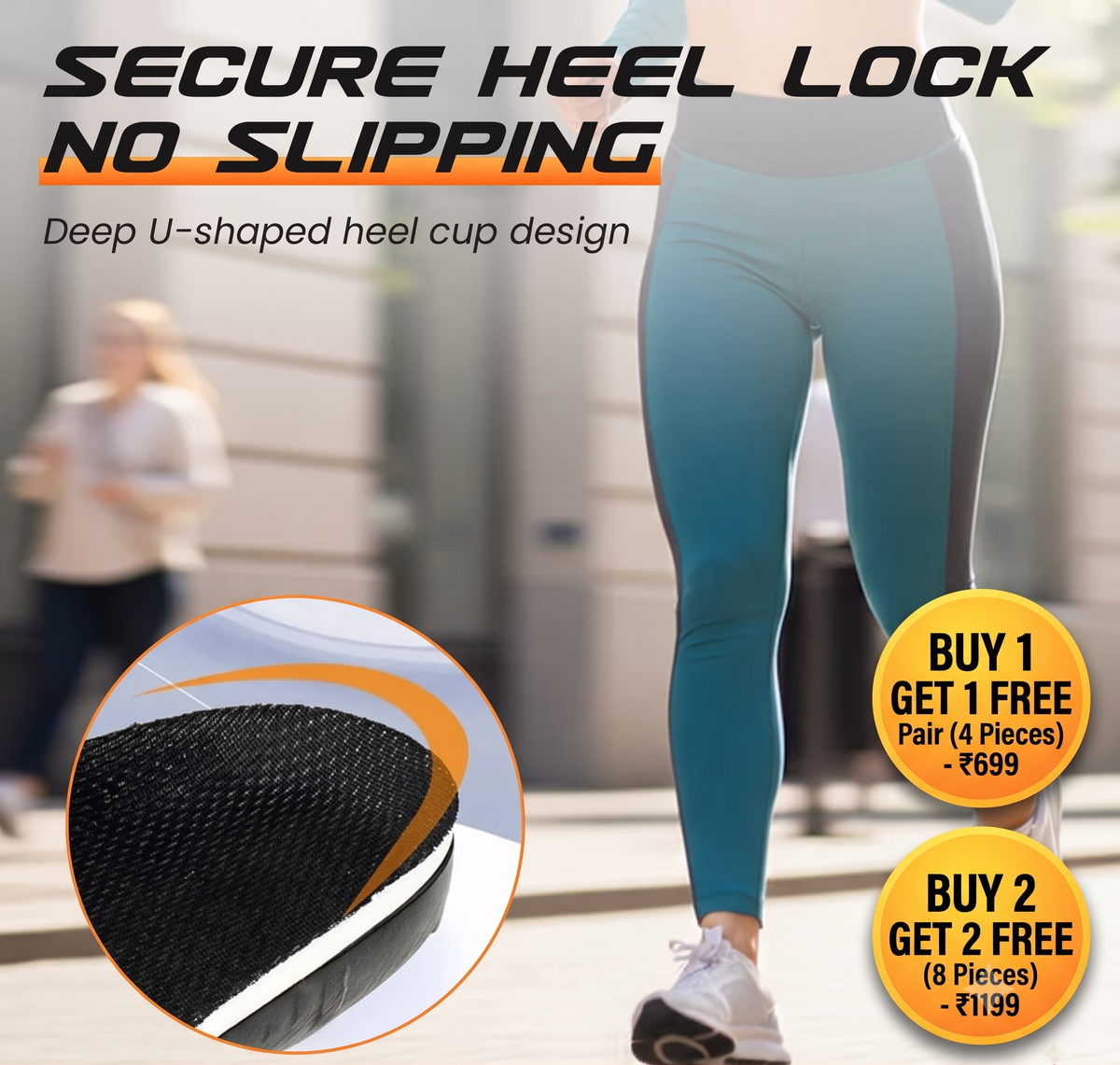 Shock-absorbing Insoles with Arch Support | Breathable | Pain-relieving