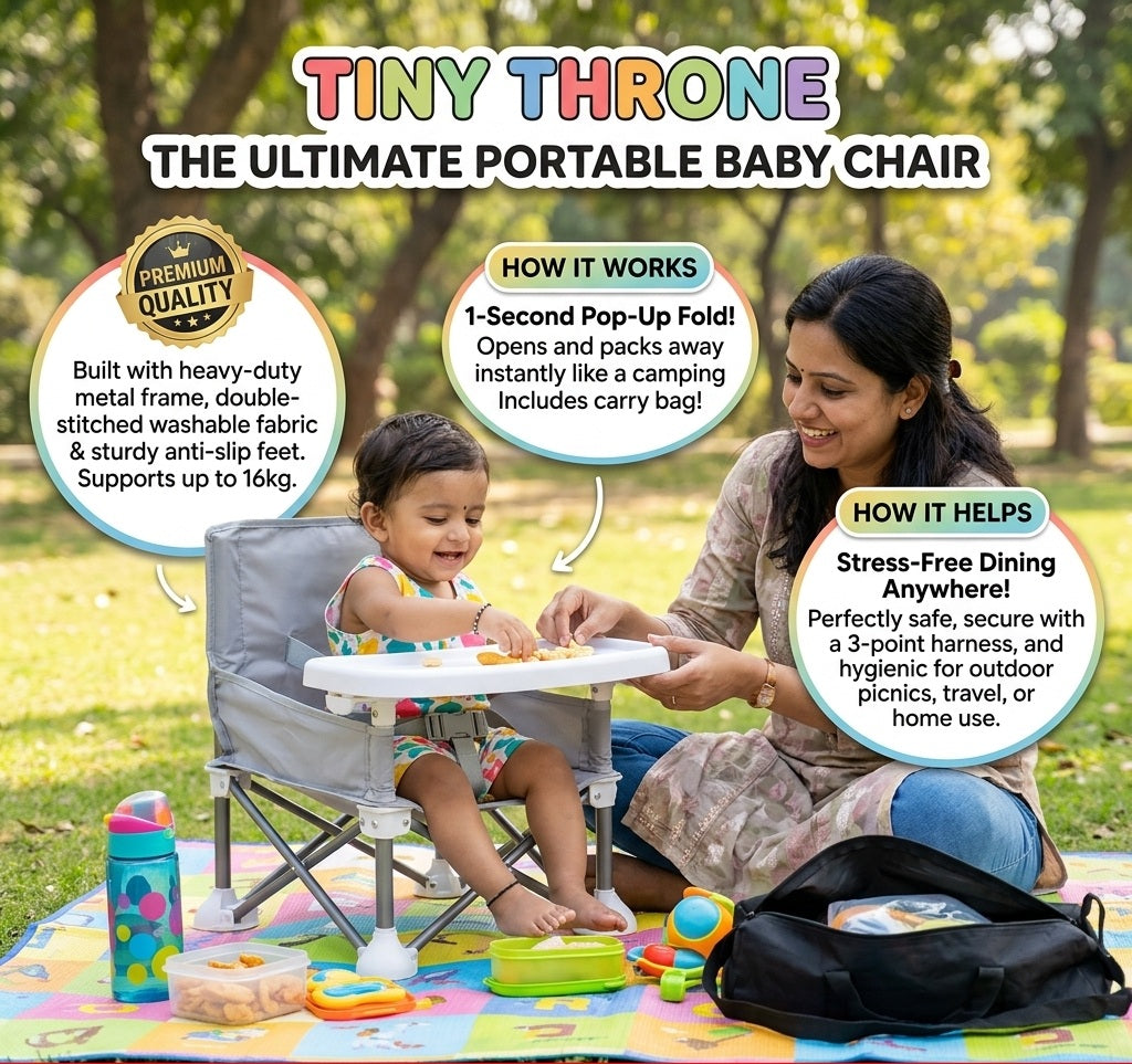 TinyThrone - Adventurous Camping Chair For Toddlers