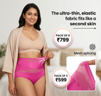 High-Waist Cross Tummy Control Panties | Pack of 6