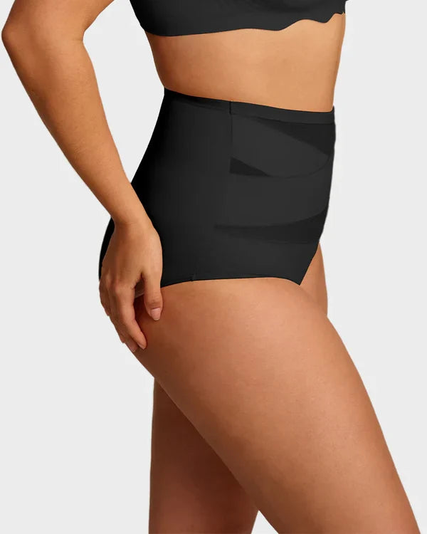 High-Waist Cross Tummy Control Panties | Pack of 6