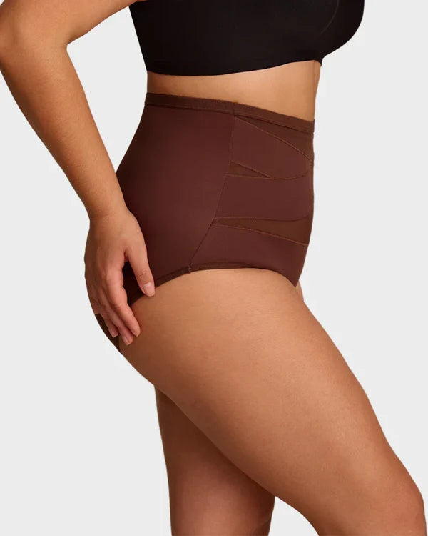 High-Waist Cross Tummy Control Panties | Pack of 6