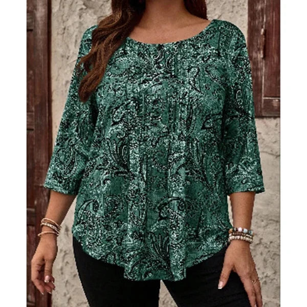 Women’s Paisley Print Relaxed Top | Relaxed Fit