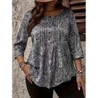 Women’s Paisley Print Relaxed Top | Relaxed Fit